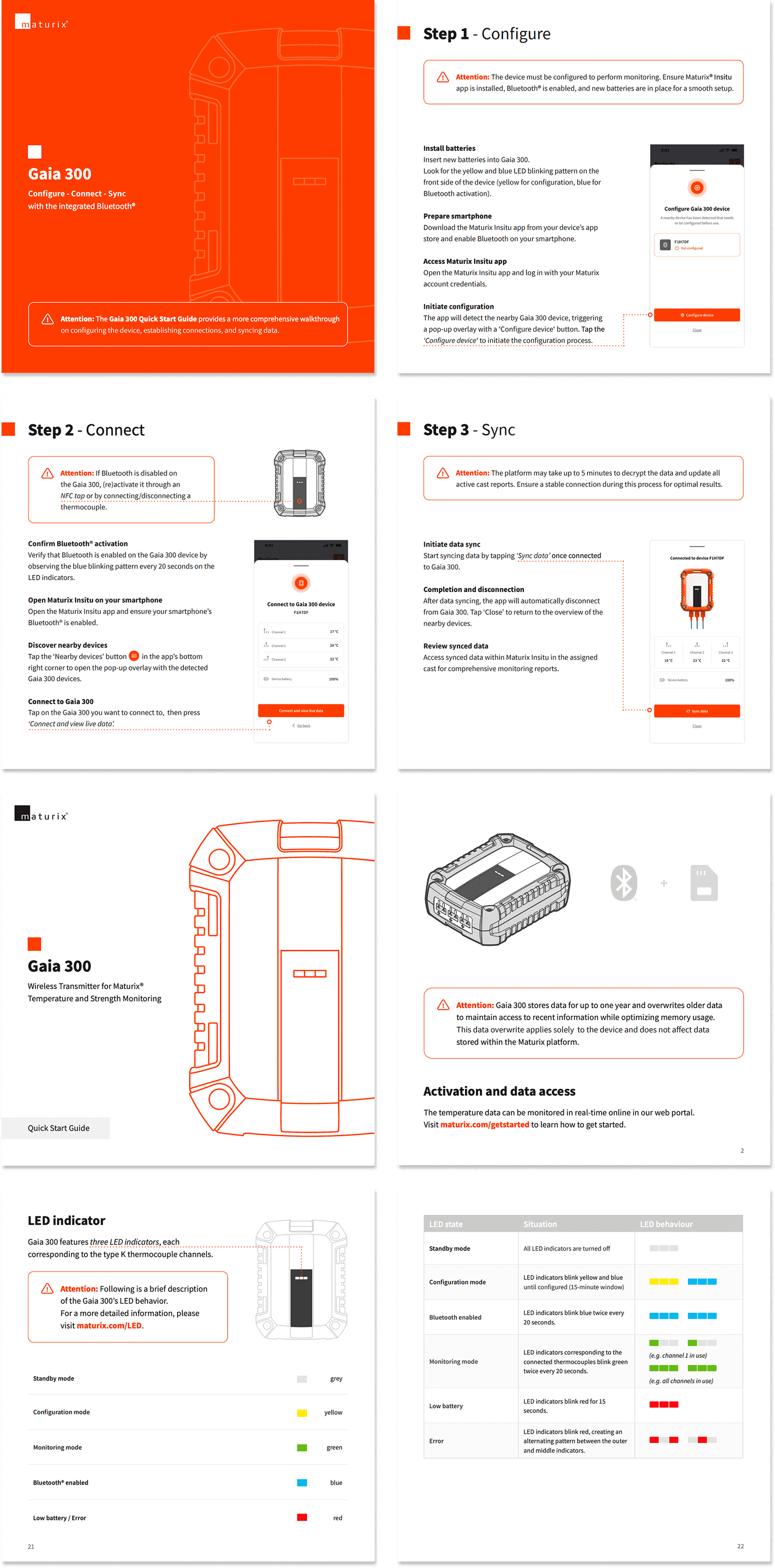 Gaia 300 Quick Start Guide and one-pager