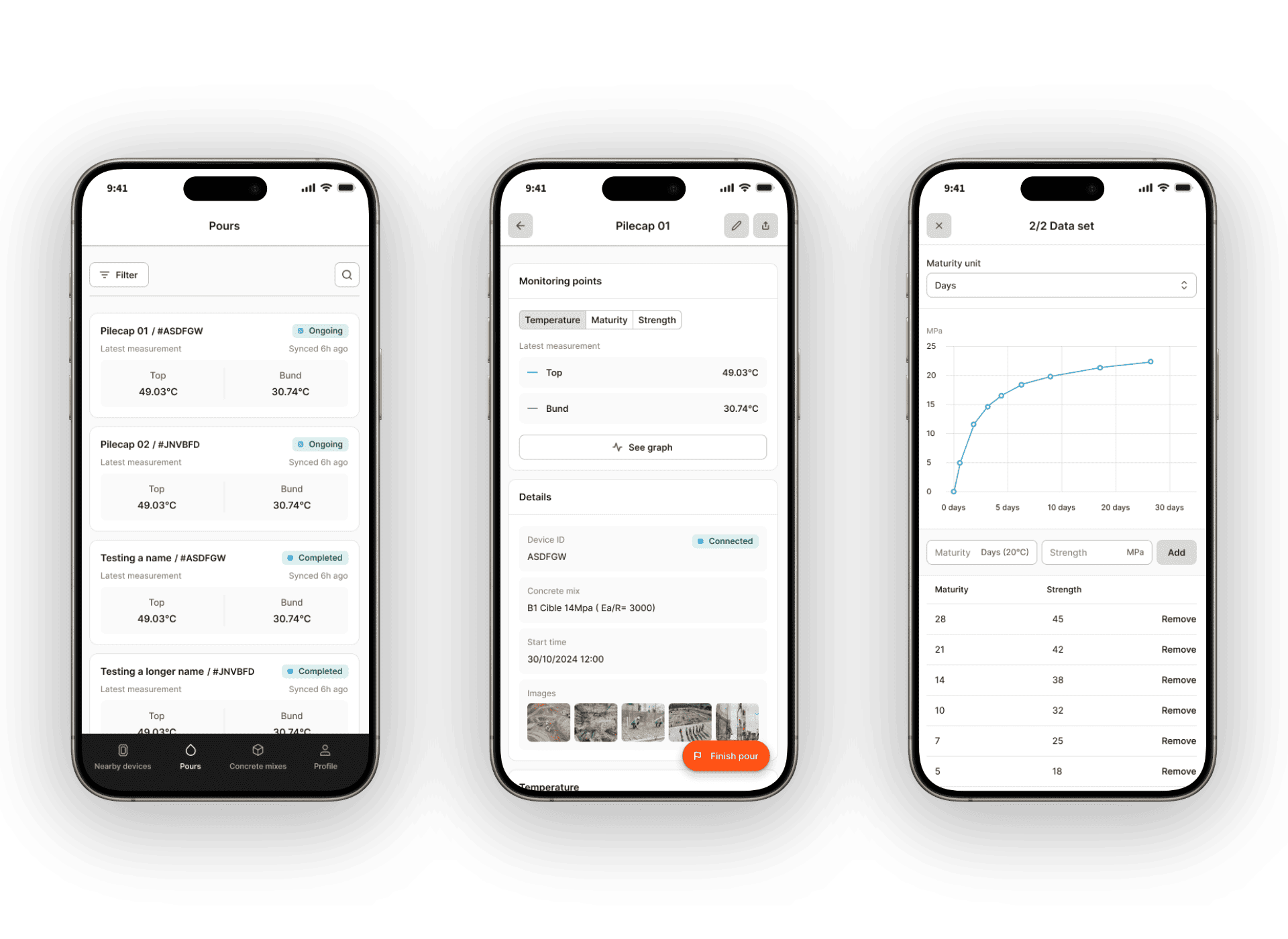 Designed the mobile app for the Nova device
