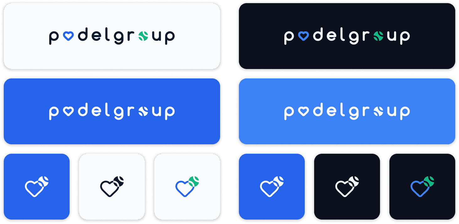 Padelgroup brand identity
