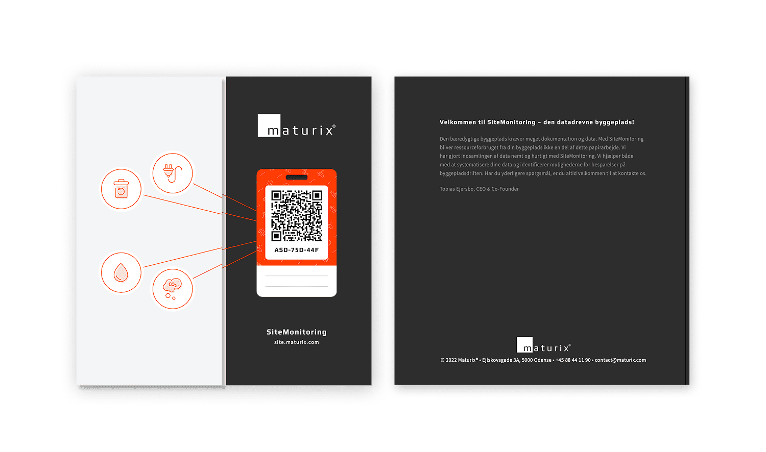 Preview of Designed the scannable cards for SiteMonitoring