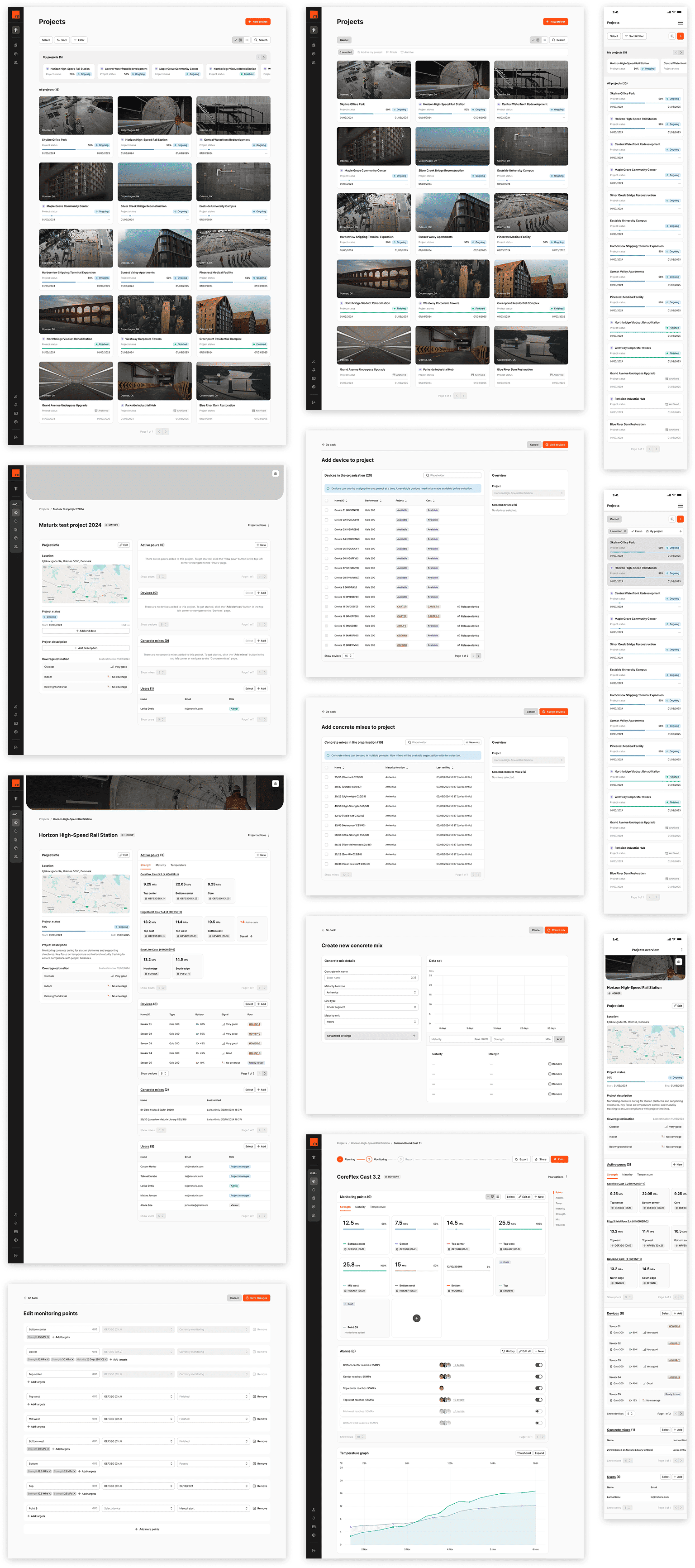 Prototypes screenshots