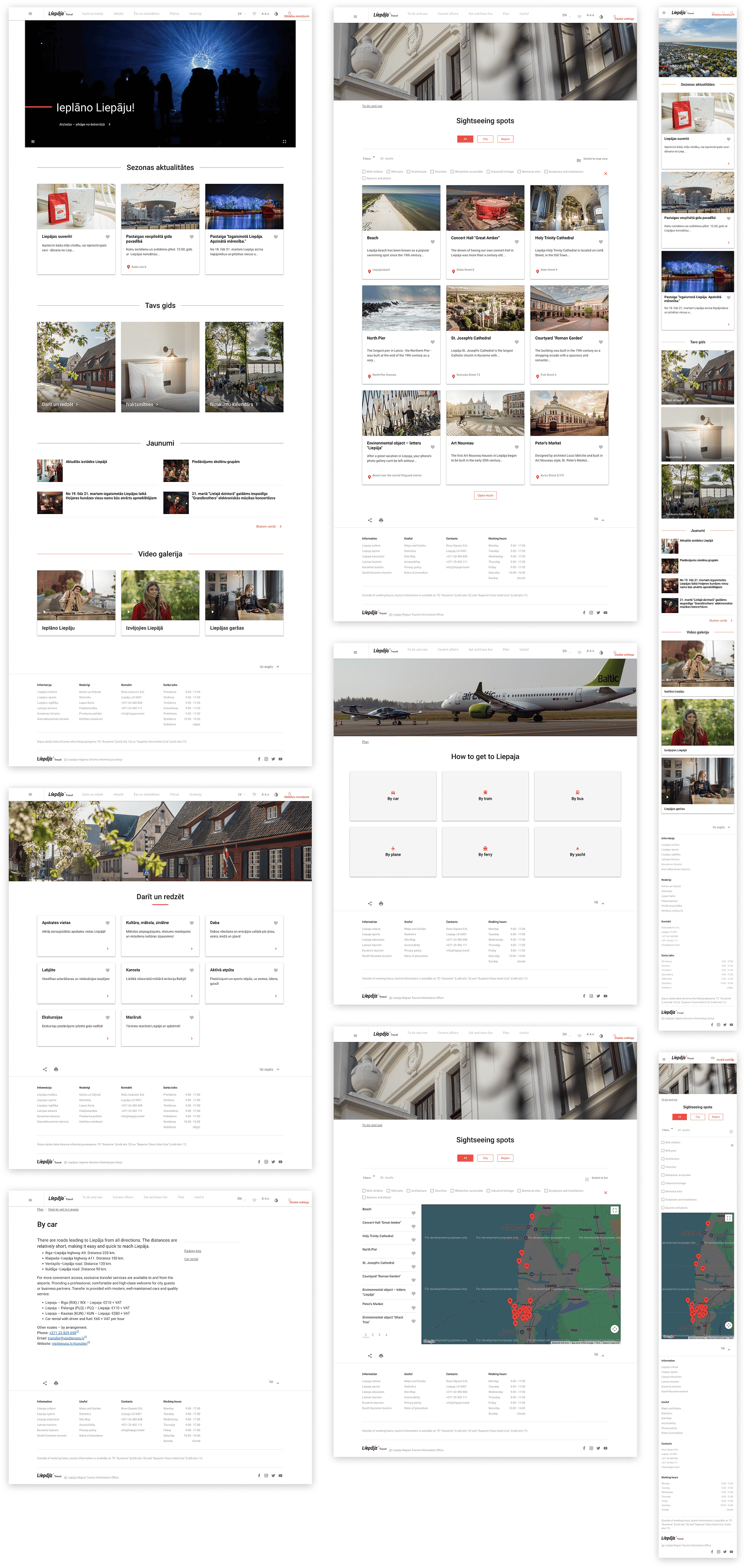 Liepāja travel website final implementation