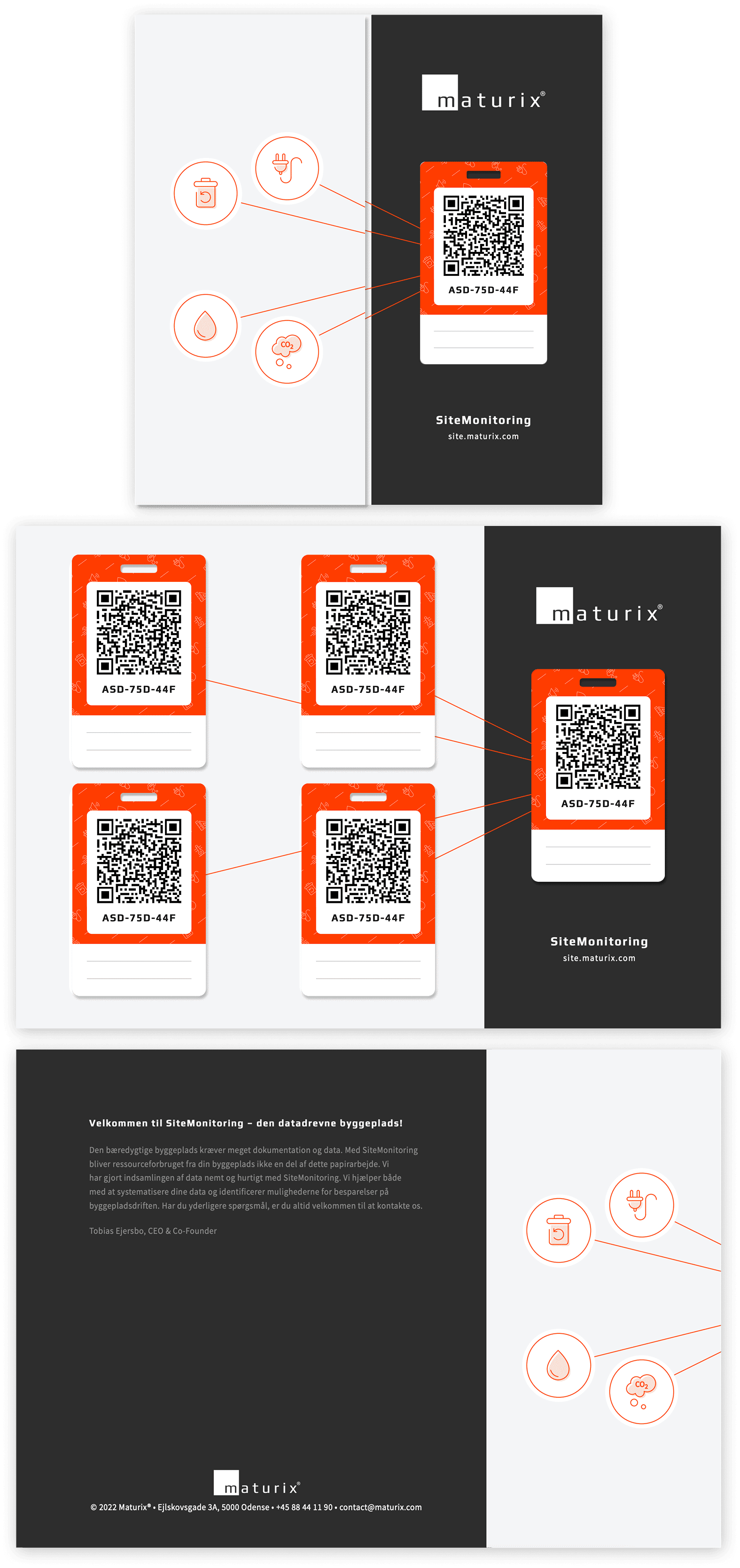 SiteMonitoring cards and packaging design